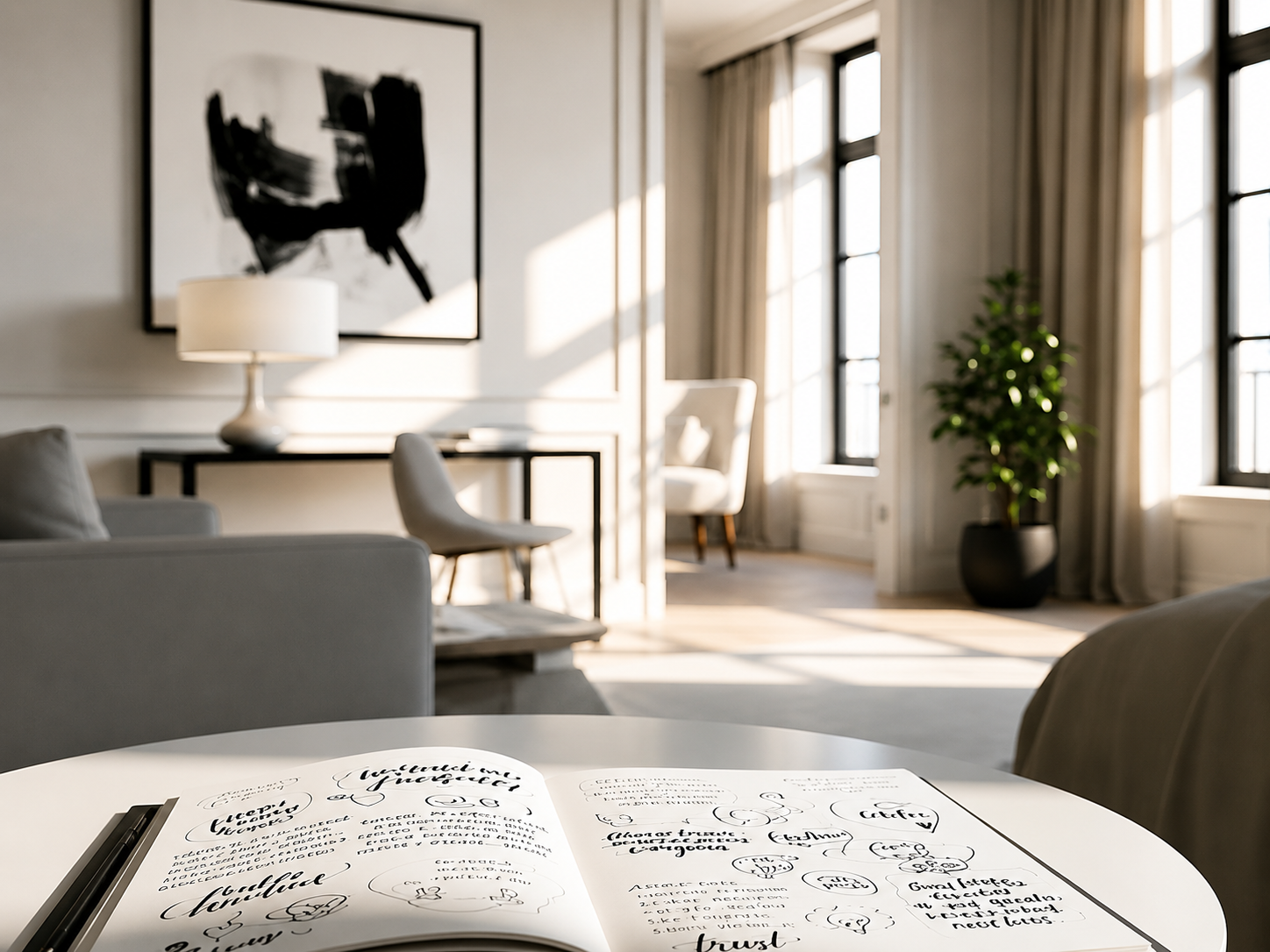 Stayvera guestbook notes and drawings from guests